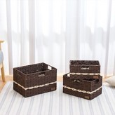 咖色筐（無里布）,小號31cmx20cmx16cm × 1個