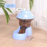 蘑菇餵食碗*藍色 × 1個