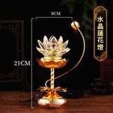 七彩水晶蓮花燈