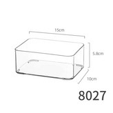 8027 矮透盒 - 小號 1個 PET高透明可疊加 × 1套