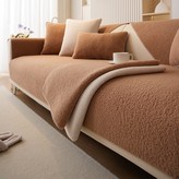 FXD純色泰迪絨(墊)-淺咖,70*70cm（可用作扶手和靠背） × 1個