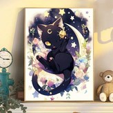 MM01小貓咪 - 30*40CM帶內框 畫筆顏料 × 1個