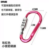 1688嚴選 小D型鎖【玫紅色】:如圖 × 1個