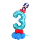 5. 32inch 캡틴 아메리카 블루 디지털 패키지 3 × 1개