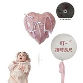 叮 - 按時長大 粉色愛心100 打氣筒 點膠 絲帶 美紋膠 × 1套