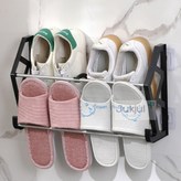 적절상회 벽부착 신발 정리대 블랙
