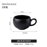 磨砂黑, 蛋形咖啡杯 × 1個