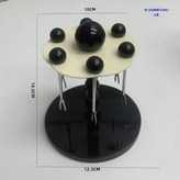 黑 白旋轉果叉收納架帶6叉 × 1個