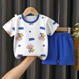 B48上衣+短褲 新品2件套,40CM棉花坐娃衣服（原73碼沒有娃娃） × 1個