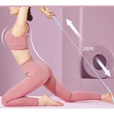파스텔 실리콘 스트레칭밴드 필라테스 요가 헬스 재활 운동용 탄력 밴드 홈트 근력 스트레칭 운동기구