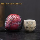 火石紅龍蛋杯+刺繡包:如圖所示 × 1個