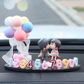 彩色停車牌+灰色情侶+彩色氣球:如圖所示 × 1個