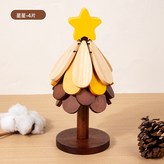 聖誕樹隔熱 四片+底座+星星:如圖 × 1個