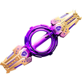 火旋雙刃光劍【羅蘭紫-電鍍工藝】雙向伸縮 360°旋轉 24色變換 × 1個