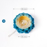 蓮花燈芯固定座〖小〗【淺藍】附燈芯 × 1個
