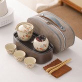 米黄一壶三杯一罐--灰色拼色包 × 1個
