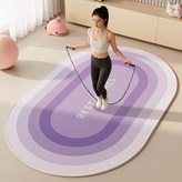 橢硅TJL柔紫橢圓50*80cm【減震+靜音+防滑】 × 1個