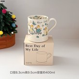 春天信使小貓的春天-法式馬克杯:370ml × 1個