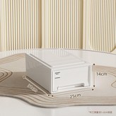 深31*寬25*高13cm 抽屜盒,白透色內抽 單個裝 × 1個