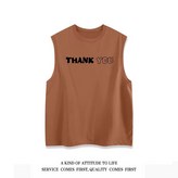 背心051THANKYOU咖啡色2XL 建議130-150斤 × 1個