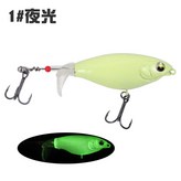 1#夜光,6.5cm/6g鍍錫加強血槽三本鉤 × 1個