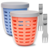 (살몬 핑크 + 포그 블루) × 1세트