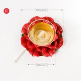 蓮花燈芯固定座〖中〗【紅】附燈芯 × 1個