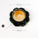 蓮花燈芯固定座〖中〗【黑】附燈芯 × 1個