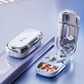 冰川藍色【三等分切藥器】-切藥+儲藥