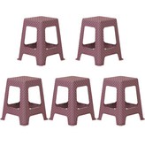 라탄의자 사각(레드)