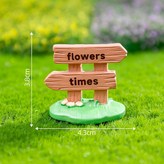 裝飾路牌/花朵（2號）1個裝 × 1個