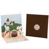 031咖啡兔立體賀卡(HK033-E款 × 1個