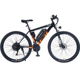 29寸-黑橘-碟剎-21速,原廠配件加購 × 1個