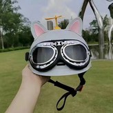 灰色-粉白貓耳-太陽鏡 × 1個