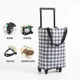 升級拉桿帶輪 灰色格子款 承重20.0公斤 × 1個