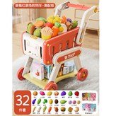 豪華版 草莓紅 三層購物車   32件套 × 1個