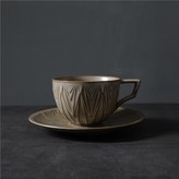202 - A巒峰咖啡杯 碟灰色250ml 珍珠棉包裝 × 1個