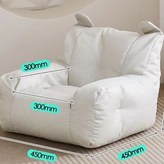 小號灰白色棉麻兒童小沙發EPS環保顆粒 × 1個