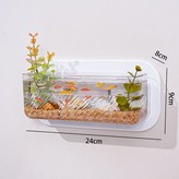 【長方形】壁掛式魚缸透栗綠 × 1個