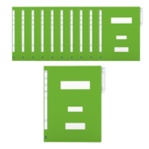 PP 정부문서파일 연두색(40개입)