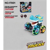 按壓燈光大腳車/鯊魚 × 1個