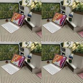 iPad 6代/5代通用【白鍵盤+天空藍】（套餐） × 1個