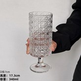 鑽紋果汁杯 - 高款 × 1個
