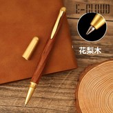花梨木（六菱形檀木杆）,（壹支筆）簽字筆 × 1個