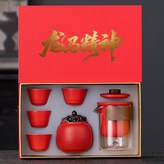 紅色一壺四杯+罐（龍馬精神） × 1個