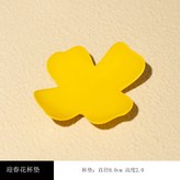 手繪油菜花--四邊杯墊 × 1個