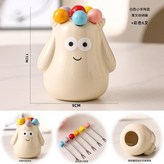白色 - 小萌羊果叉罐彩色6叉 × 1套
