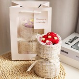 7朵紅泡芙禮品袋 × 1套