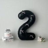 핑크리본 + 블랙숫자 2 × 1개