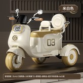 米白色-雙電雙驅(6v4A*2個電瓶+380電機*2)-置物:如圖 × 1個